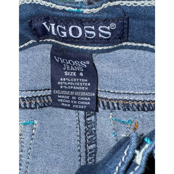 Vigoss Girls Skinny Jeans Size 4 The Jagger Dark Wash Denim Stretch Fit - Picture 3 of 6